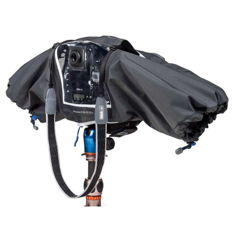 Think Tank Hydrophobia D 24-70 V3 Camera Rain Cover for DSLR and Mirrorless Camera with 24-70mm f/2.8 Lens (Black) - Image 2
